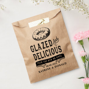 Donut glänzende und köstliche Rustikale Duschenhoc Geschenktütchen