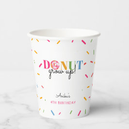 Donut Groben Rainbow Sprinkles Geburtstag Niedlich Pappbecher