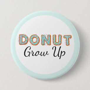  Donut Groove Blue Iced Baby Erstgeburt Button