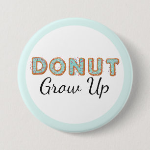  Donut Groove Blue Iced Baby Erstgeburt Button
