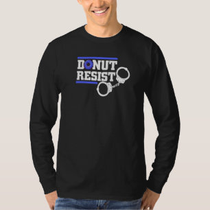 Donut hält Strafverfolgung für Männer Polizist für T-Shirt