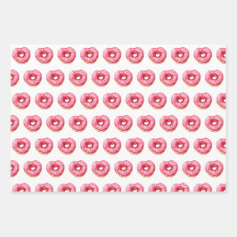 Donut Hearts of Liebe Geschenkpapier Set