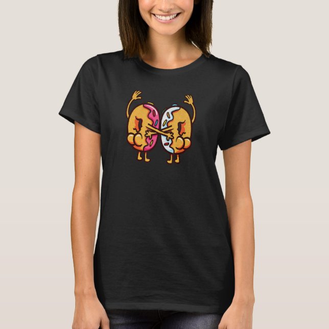 Donut Hinterns Donuts Hintern Vintag Retro T-Shirt (Vorderseite)