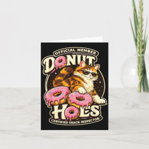 Donut Holes Fan Club Lustiger Katzenfutter Humor K Karte