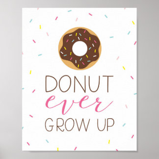 Donut je aufwachsen Poster