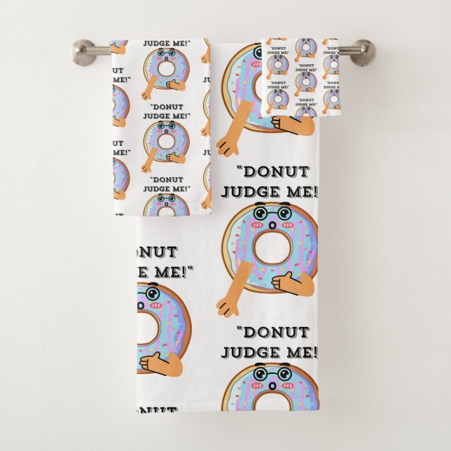 DONUT JUDGE ME BADHANDTUCH SET (Insitu)