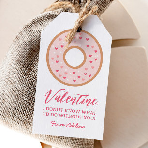 Donut Kids Valentinstag Geschenkanhänger