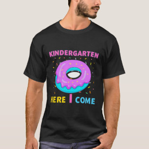 Donut Kindergarten Hier komme ich zur Schule Kinde T-Shirt