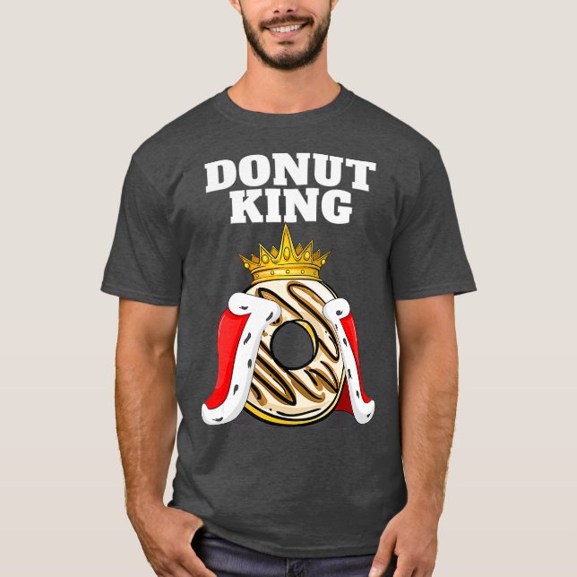 Donut King Doughnut Funny Donut Lover Niedlich T-Shirt (Vorderseite)