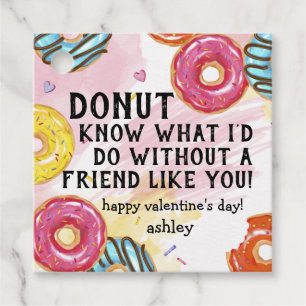 Donut Know Valentine Geschenkanhänger