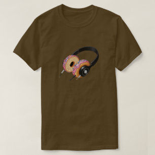 Donut Kopfhörer-T - Shirt   Funny DJ Music T-Shirt