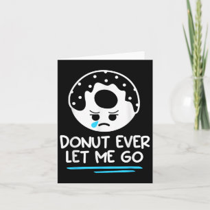 Donut Lass mir je eine Hochzeitsheiratsbrille und Karte