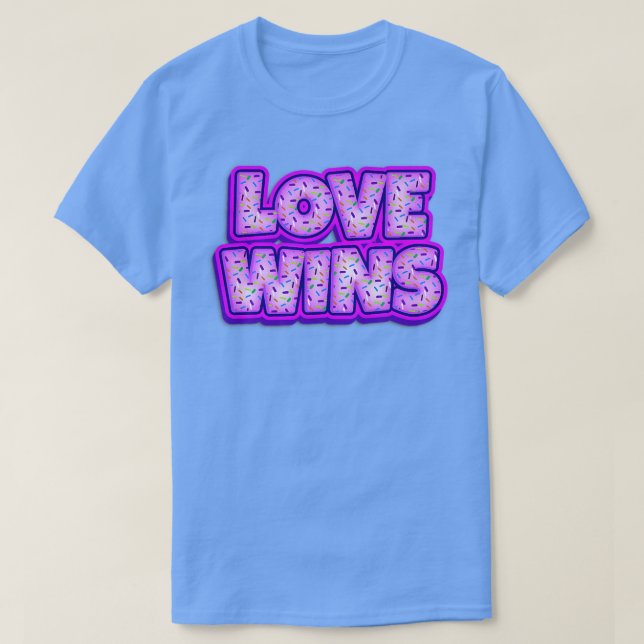 Donut Liebe gewinnt Baker Donuts Lover Backbake T-Shirt (Design vorne)
