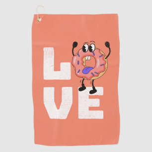 Donut Liebe Golfhandtuch
