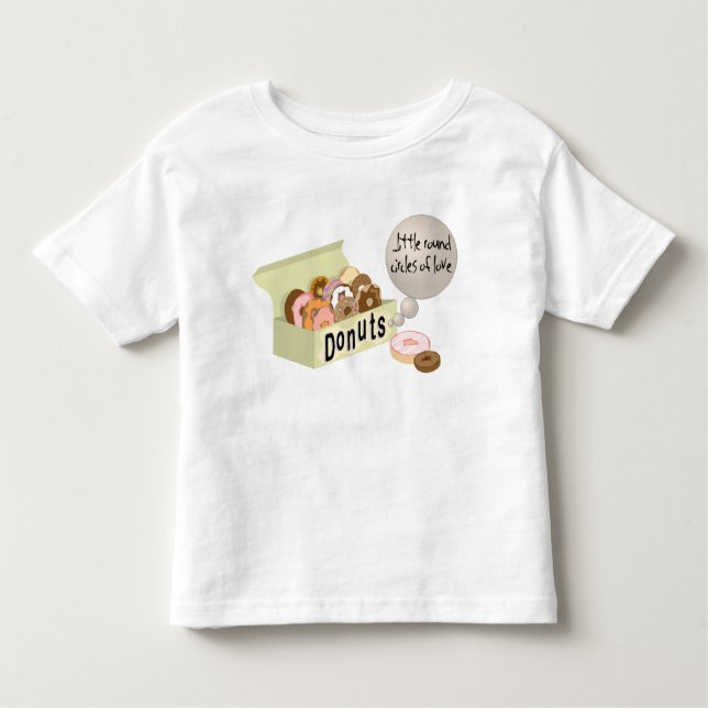 Donut LIEBE Kleinkind T-shirt (Vorderseite)