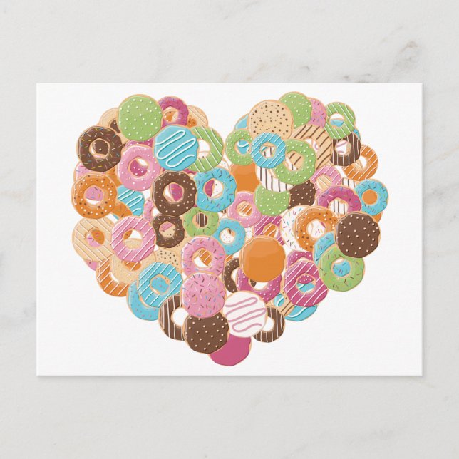 Donut Lover Postkarte (Vorderseite)