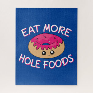 Donut Lover Pun - Essen Sie mehr gestohlene Lebens Puzzle