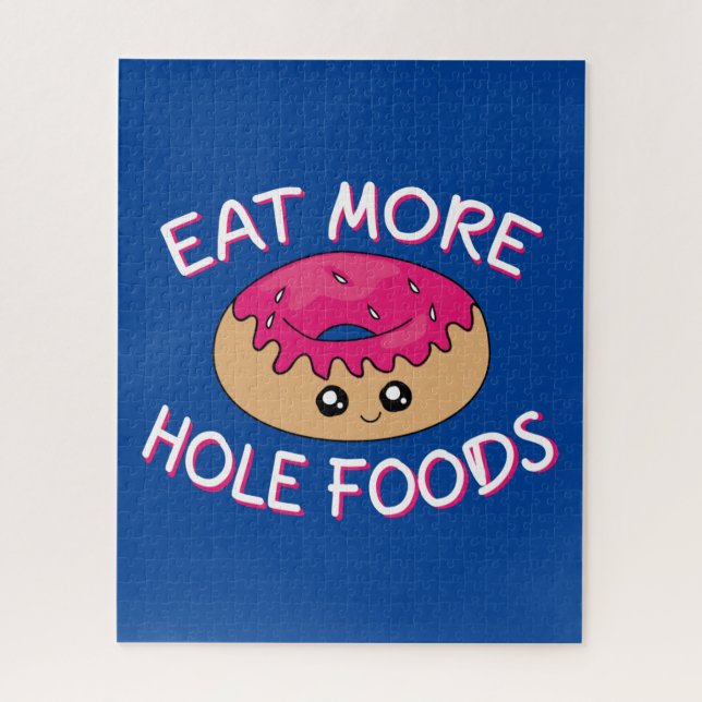 Donut Lover Pun - Essen Sie mehr gestohlene Lebens Puzzle (Vertikal)
