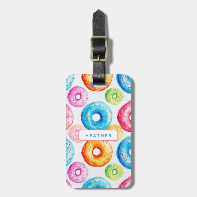 Donut Luggage Tags Gepäckanhänger (Vorderseite vertikal)