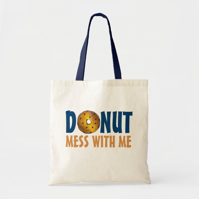 Donut Mess mit mir Blueberry Doughnut Tasche (Vorne)