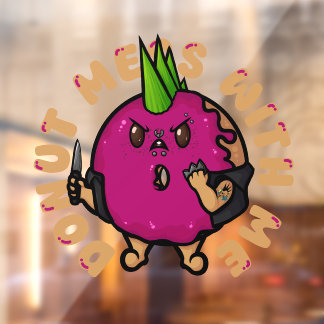 Donut Mess With Me Fensteraufkleber