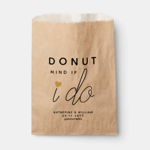 Donut Mind, wenn ich Hochzeit Snack Kraft Gefallen Geschenktütchen