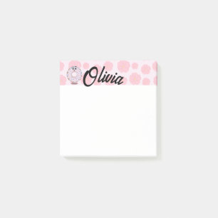 Donut mit Namen personalisiert Post-it Klebezettel
