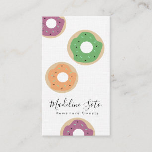 Donut-Mix Süßigkeiten Backen Cake Decorator Visitenkarte