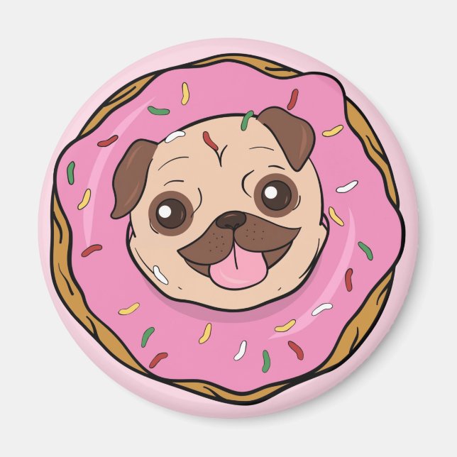 Donut Mops Magnet (Vorne)