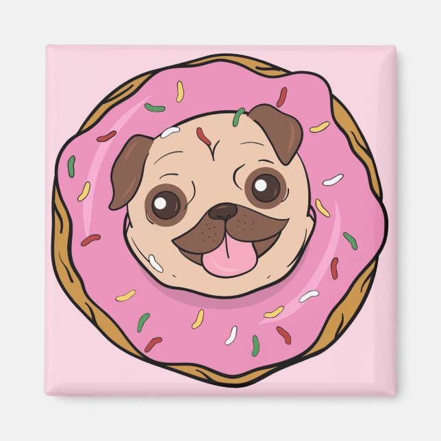 Donut Mops Magnet (Vorne)