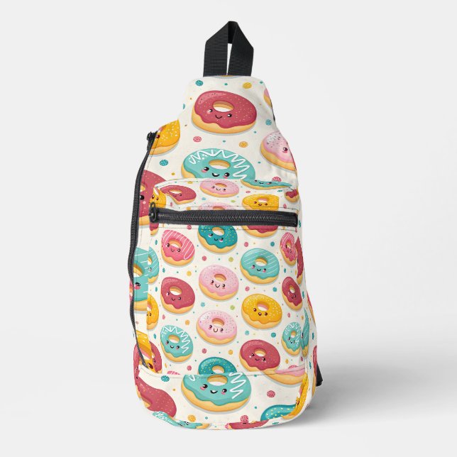 Donut-Muster Crossbody Bag (Vorderseite)