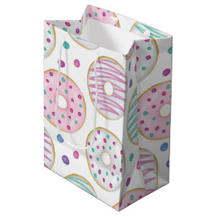 Donut-Muster Cute Farbige Mittlere Geschenktüte