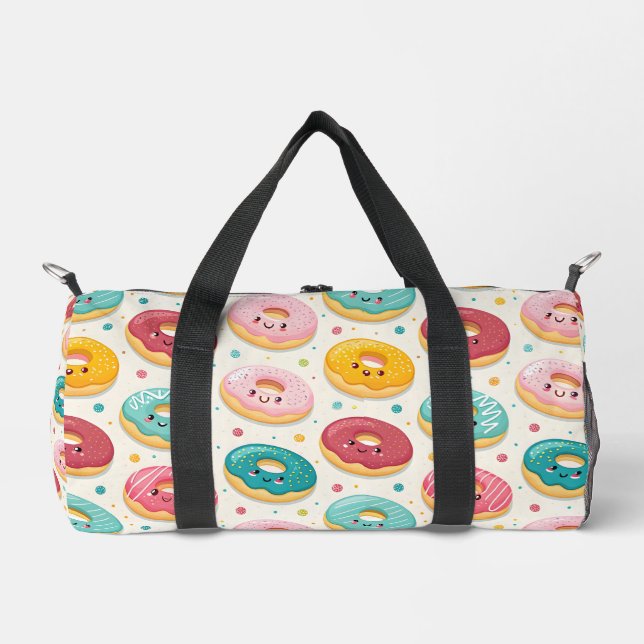 Donut-Muster Duffle Bag (Vorderseite)