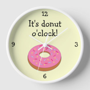 Donut O'Clock-Grafik Uhr