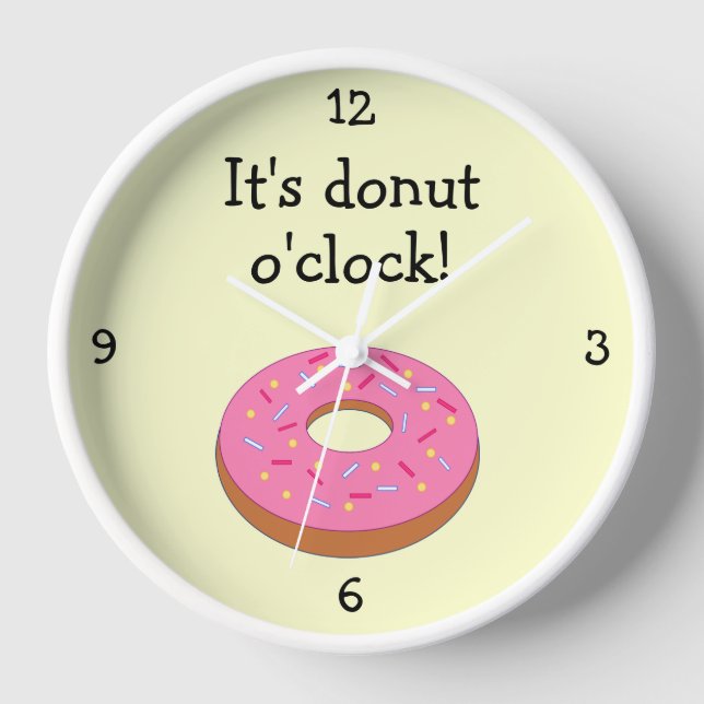 Donut O'Clock-Grafik Uhr (Vorderseite)
