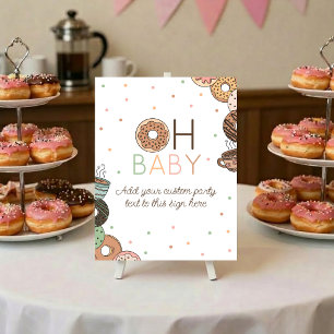 Donut Oh Baby Fügen Sie Ihren Text Hinzu Druckbare Poster
