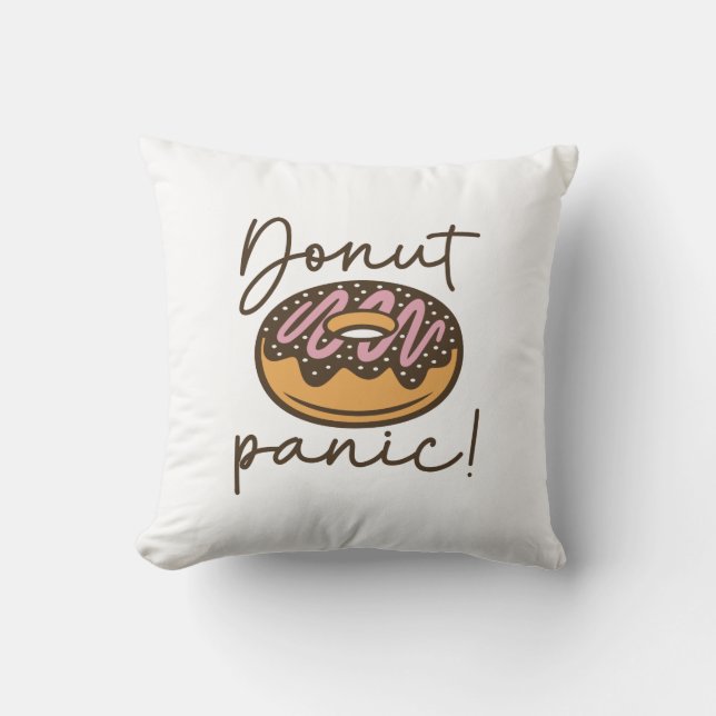 Donut Panic Kissen (Vorderseite)