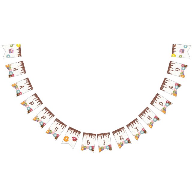 Donut Party Birthday Party Banner (Alle)