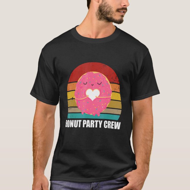 Donut Party Crew Coole Doughnut Frauen R T-Shirt (Vorderseite)