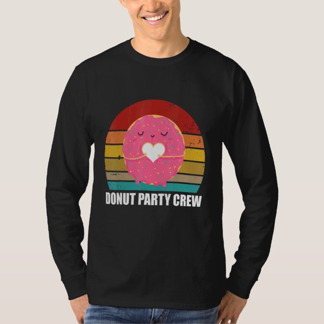 Donut Party Crew Coole Doughnut Frauen R T-Shirt (Vorderseite)