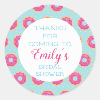 Donut Party Danke Stickers