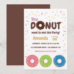 Donut-Party-Einladung Einladung