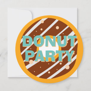 Donut-Party Geschlechtsneutral Jedes Alter Kinder Einladung