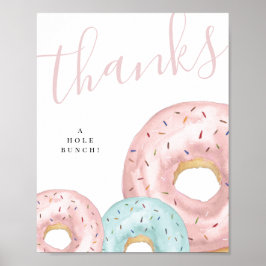DONUT PARTY SIGN POSTER