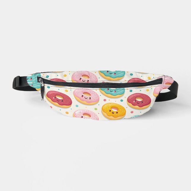 Donut Pattern Bauchtasche (Vorderseite)