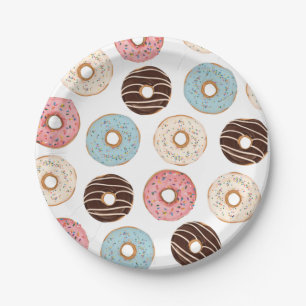 Donut Pattern Birthday Paper Teller