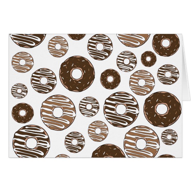 Donut Pattern, Chocolate Donuts, Karamel Donuts (Vorderseite (Horizontal))