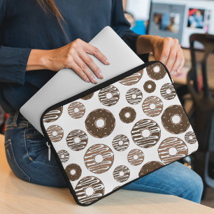 Donut Pattern, Chocolate Donuts, Karamel Donuts Laptopschutzhülle