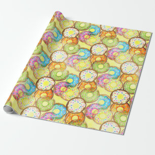 Donut Pattern Geschenkpapier