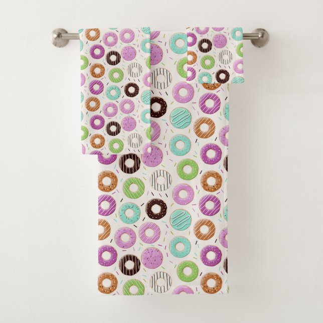 Donut Pattern Handtuch Set (Insitu)